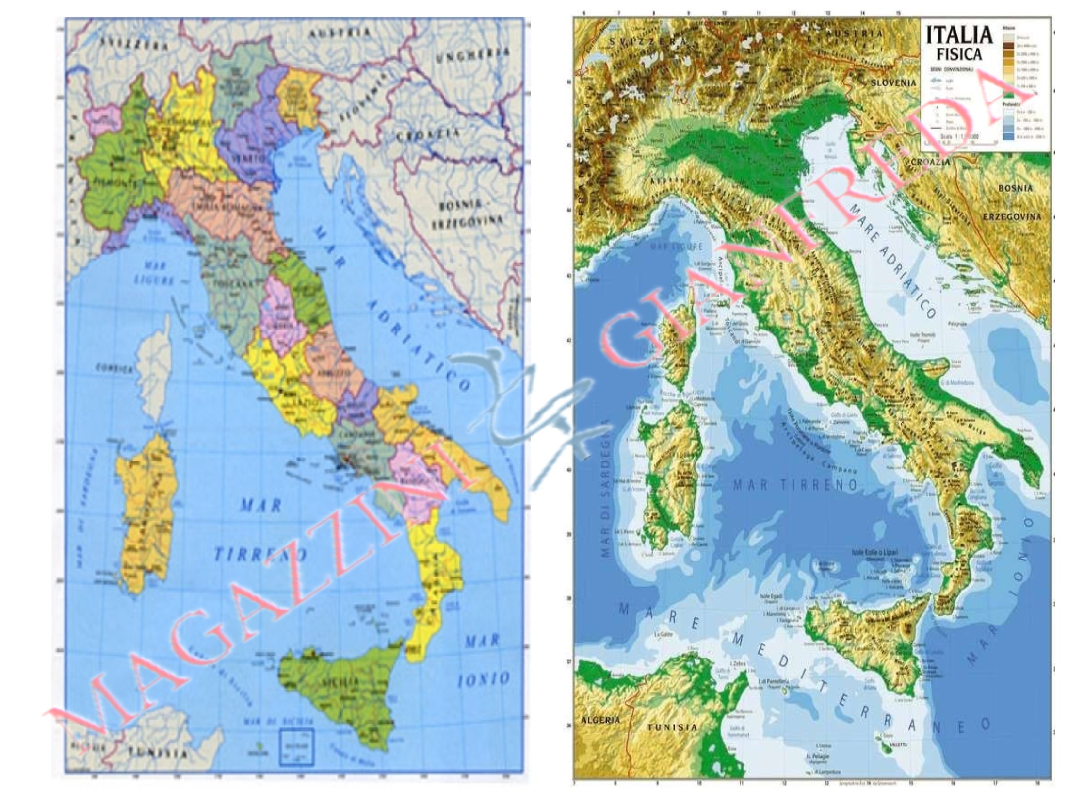 Cartina geografica Europa 100x140 - Carte geografiche - Lagicart