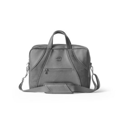 BORSA DUE MANICI IN ECOPELLE "VELVET" GRIGIO