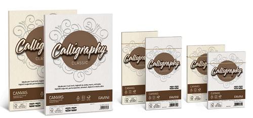 FAVINI CALLIGRAPHY CANVAS 50 FOGLI 100 gr. AVORIO 02 A4 cm. 21X29,7