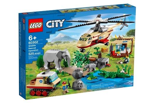 MATTONCINI LEGO® CITY "OPERAZIONE DI SOCCORSO ANIMALE" - 525 PZ (6+)