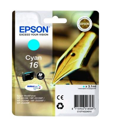 CARTUCCIA EPSON CIANO INK JET T1622  3.1 ML   ORIGINALE