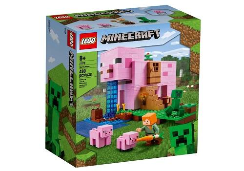 MATTONCINI LEGO® MINECRAFT™ "LA PIG HOUSE" - 490 PZ (8+)