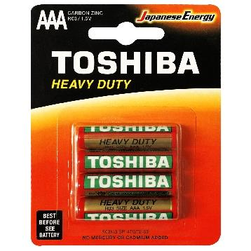 BATTERIE TOSHIBA AAA MINISTILO 1,5V CONF. 4 PZ