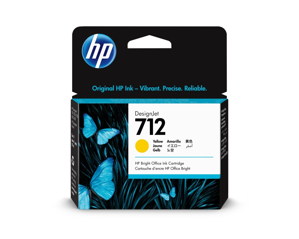 CARTUCCIA HP GIALLO  N. 712 (29ML) ORIGINALE