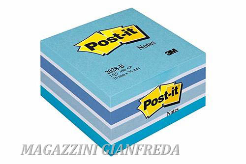 POST-IT PASTELLO BLU 2028-B MM. 76X76 450 FG/BLOCCHETTO