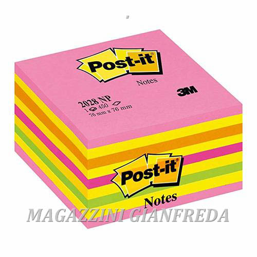 POST-IT ROSA NEON 2028-NP MM. 76X76 450 FG/BLOCCHETTO