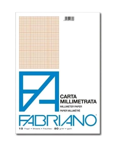 CARTA MILLIMETRATA FABRIANO 10 FG A3