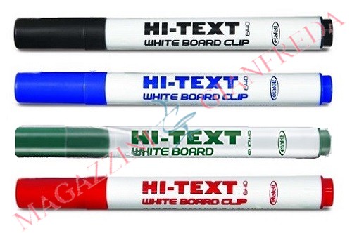 PENNARELLI PER LAVAGNE BIANCHE HI-TEXT 640 WHITE BOARD VERDE (12 PZ)